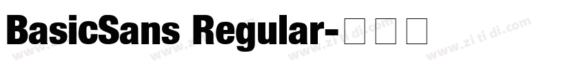 BasicSans Regular字体转换